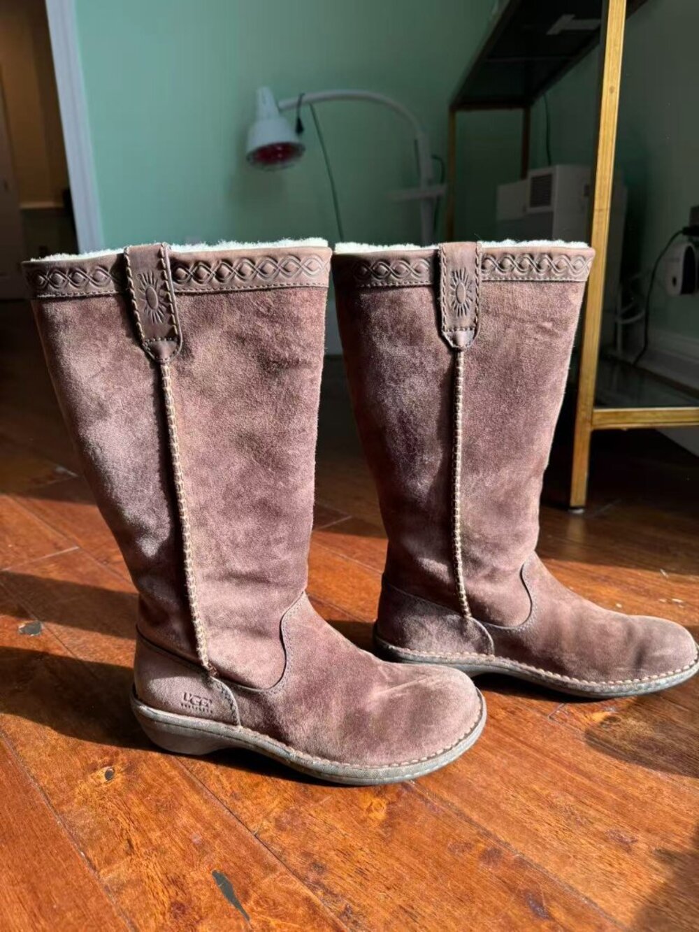 UGG Espresso color W's Swell Tall boots, Sz 7
